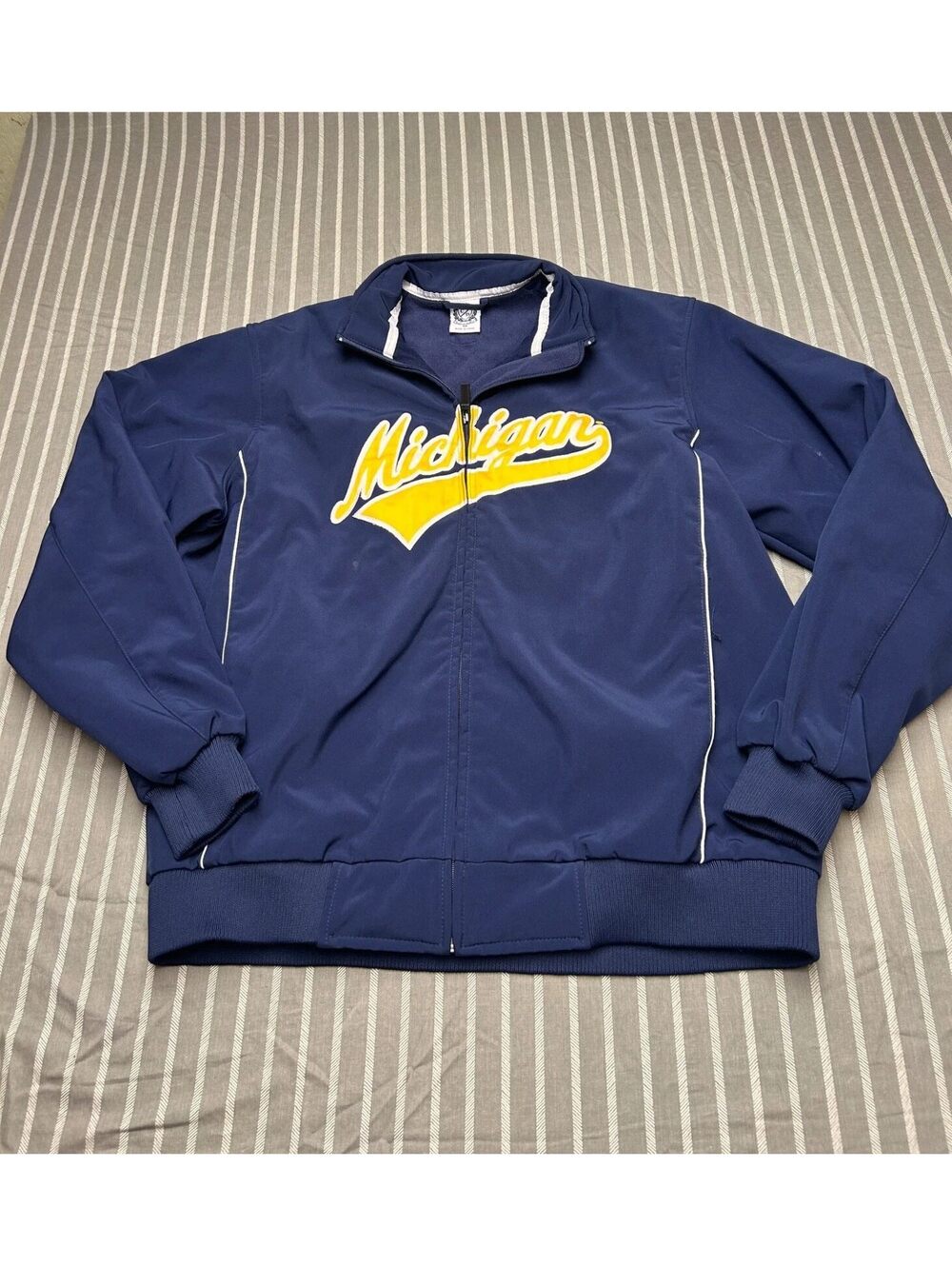 Michigan Wolverines NCAA Campus Drive Men's Track Jacket Size Medium
